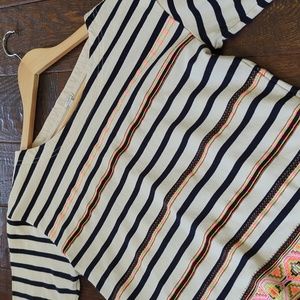 J. Crew Striped Top in Navy and Cream